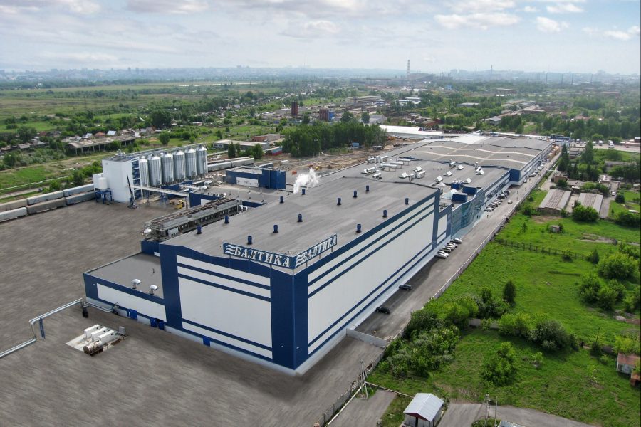 Панорама завода Балтика-Новосибирск