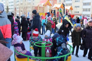 В центре масленичных гуляний