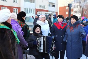 В центре масленичных гуляний