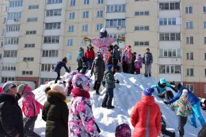 В центре масленичных гуляний