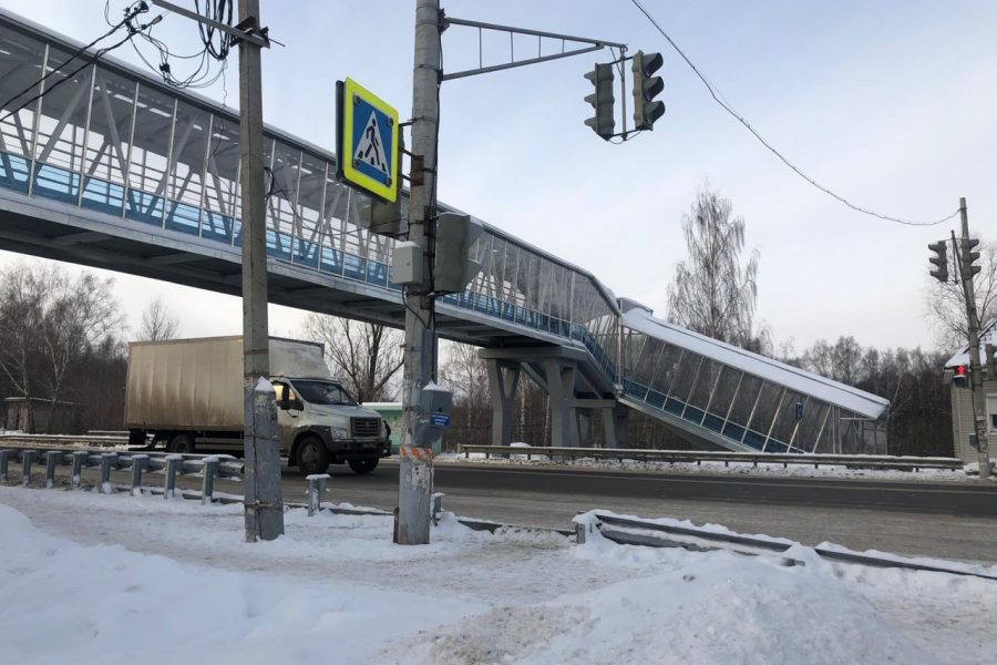 На Бердском шоссе установят надземный пешеходный переход