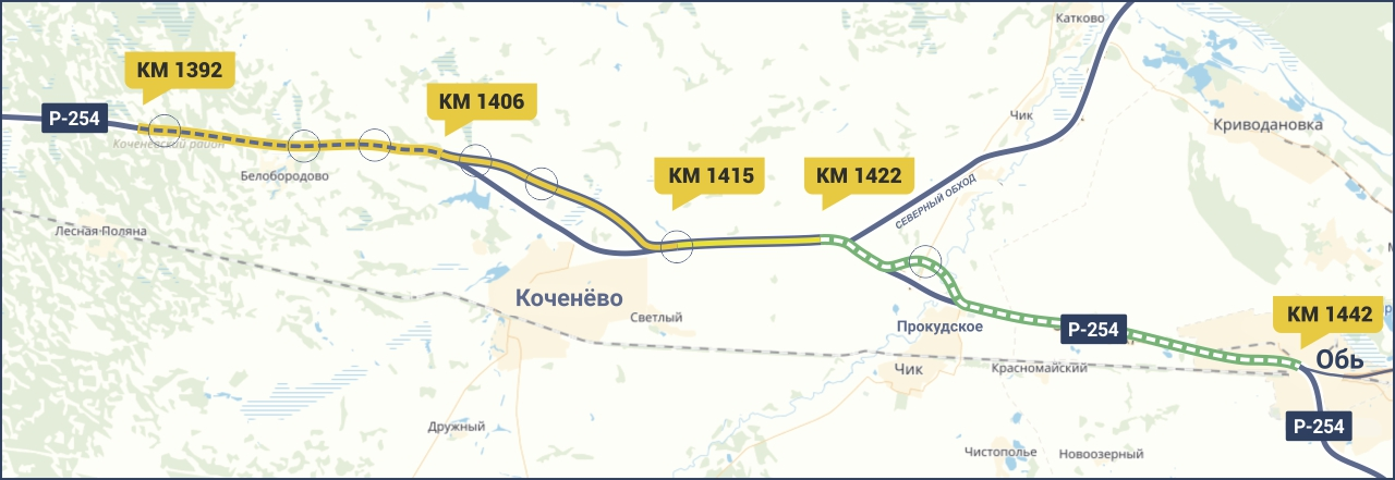 Карта омск новосибирск автомобильная