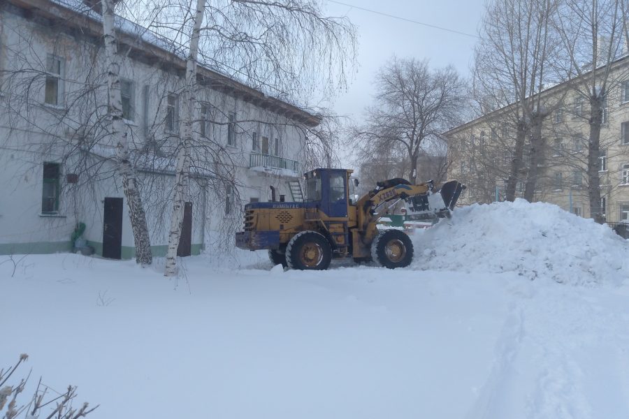 уборка во дворе