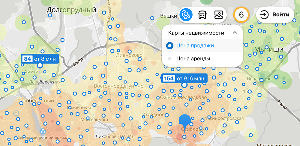 2ГИС выпустил тепловые карты с ценами на квартиры в Новосибирске