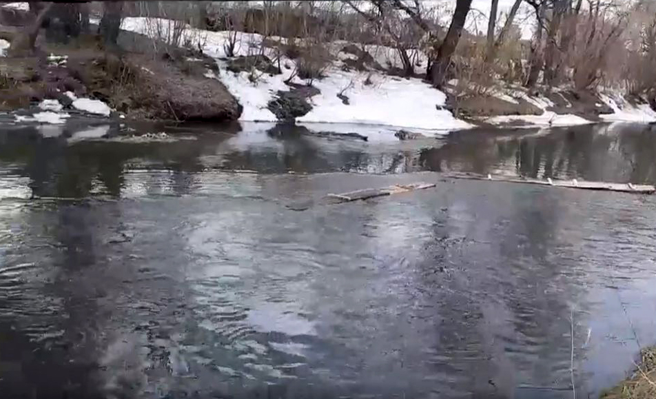 Ситуация на реке Тула напряженная из-за резкого таяния снега