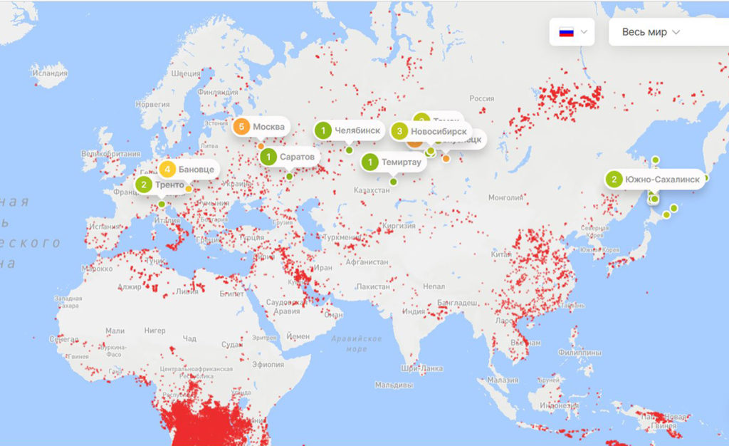 Пожары в Новосибирске и окрестностях города попали в мобильное приложение