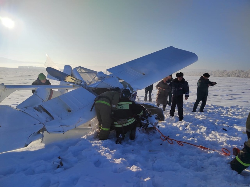 В Алтайском крае возбуждено уголовное дело в связи с крушением легкомоторного самолета «Аэропракт-22»