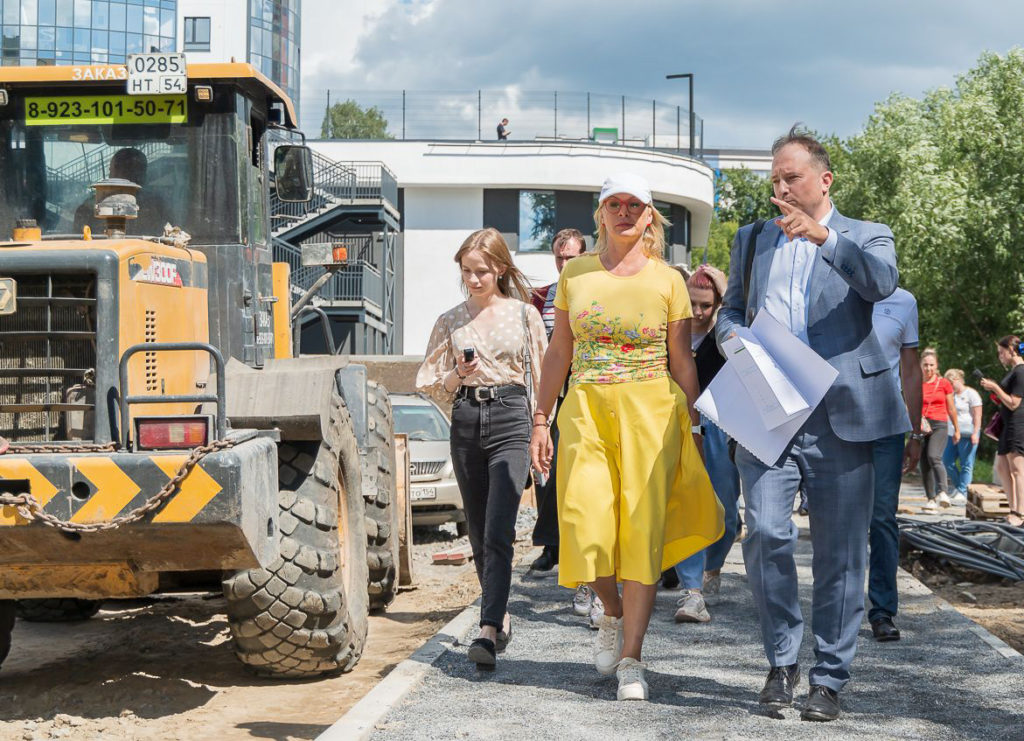 Строительство центральной части парка на реке Ельцовка-1 вышло на финишную прямую