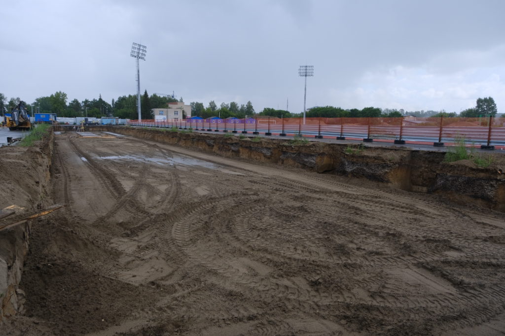 На стадионе в Бердске строят BMX-трассу федерального уровня