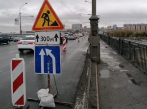 ремонт Октябрьского моста в Новосибирске