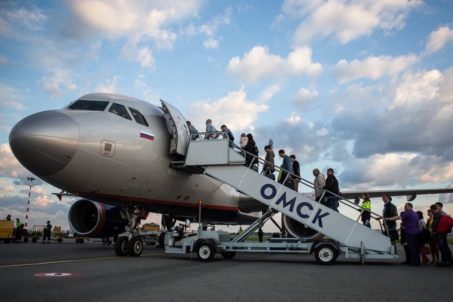рекорд пассажиропотока в аэропорту Омска