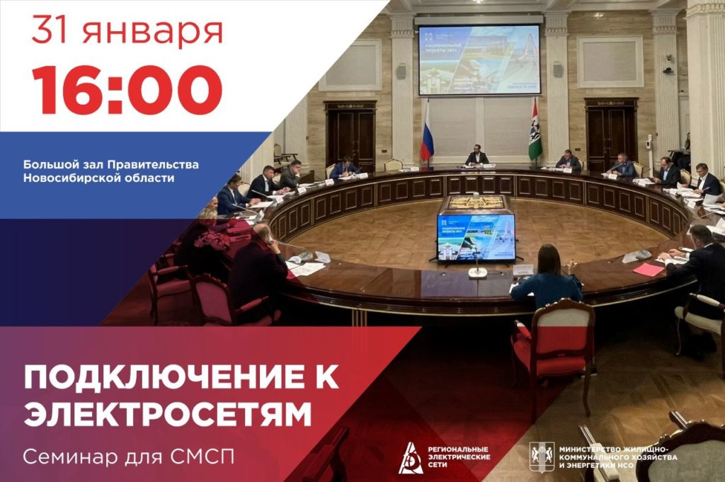 В Правительстве Новосибирской области при участии АО «РЭС» состоится семинар по вопросам подключения к электросетям