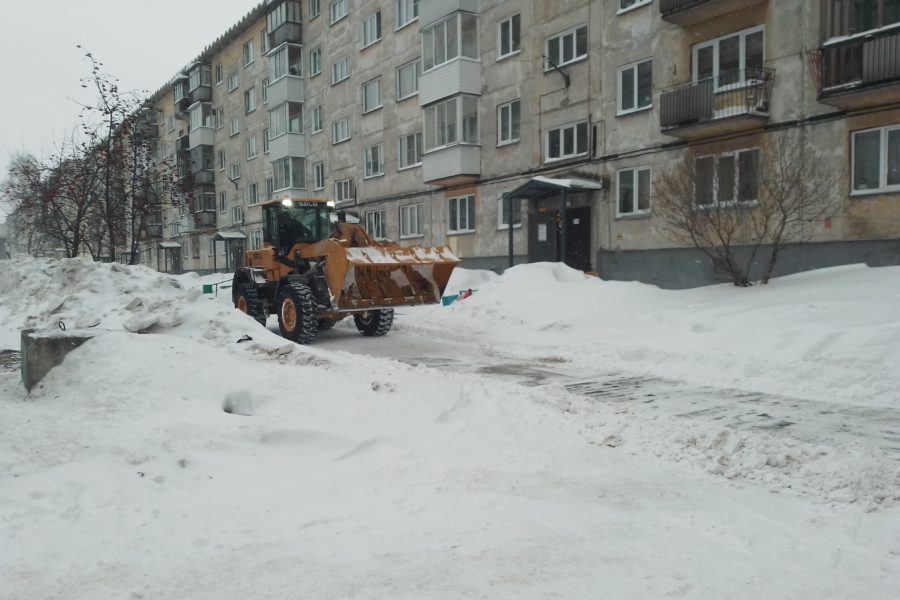 уборка снега в Новосибирске