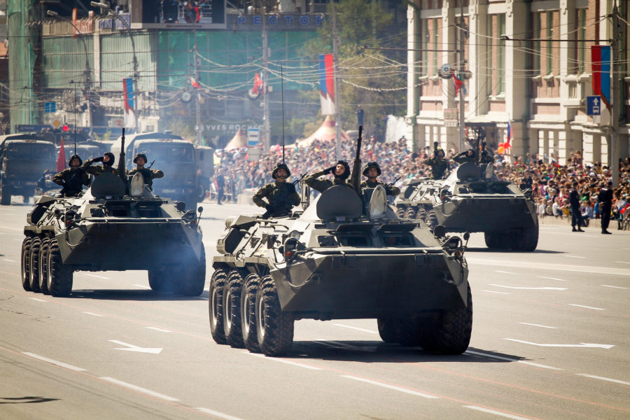 парад Победы в Новосибирске
