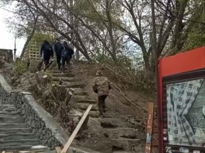 лестница на Речном вокзале