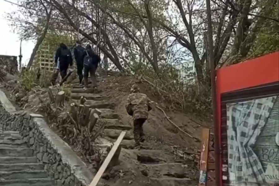 лестница на Речном вокзале