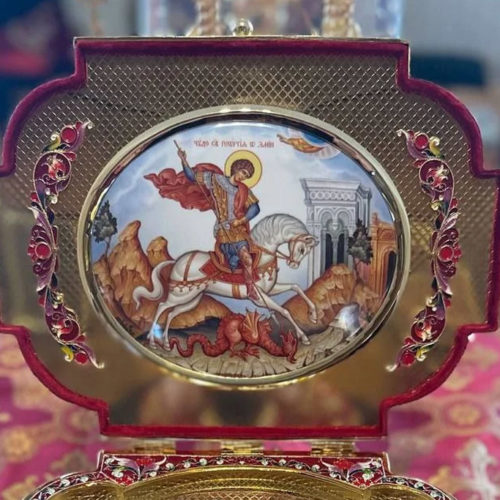 На следующей неделе в Новосибирск прибудут мощи святого великомученика Георгия Победоносца