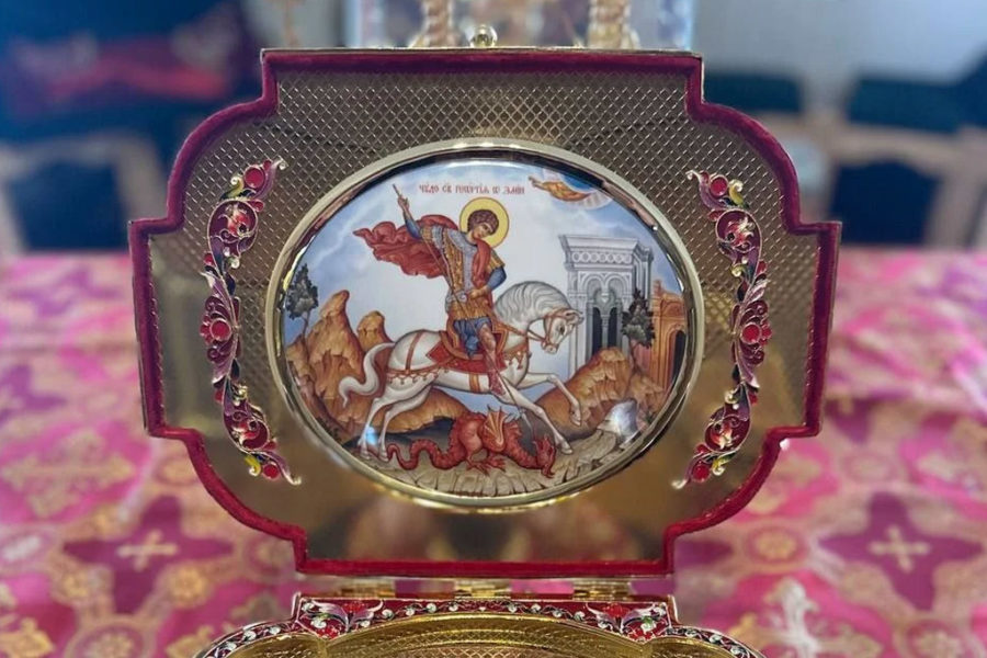 На следующей неделе в Новосибирск прибудут мощи святого великомученика Георгия Победоносца