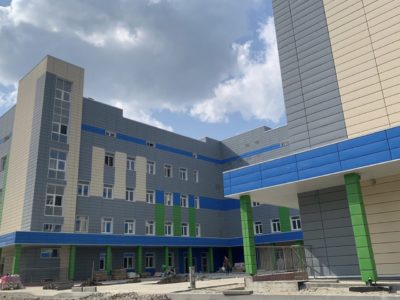 строительство крупнейшей поликлиники в Новосибирской области в Краснообске по нацпроекту