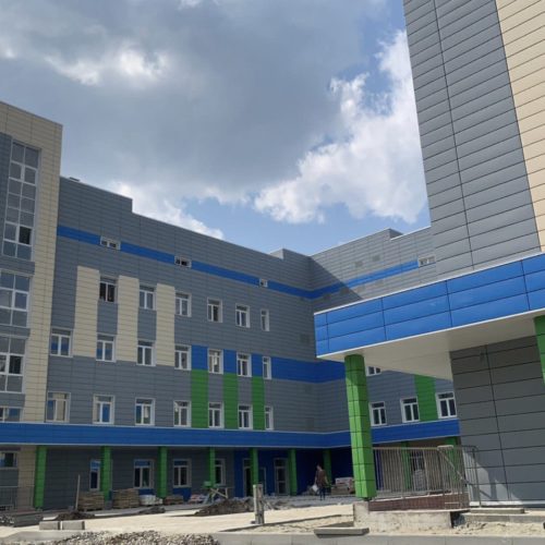 строительство крупнейшей поликлиники в Новосибирской области в Краснообске по нацпроекту