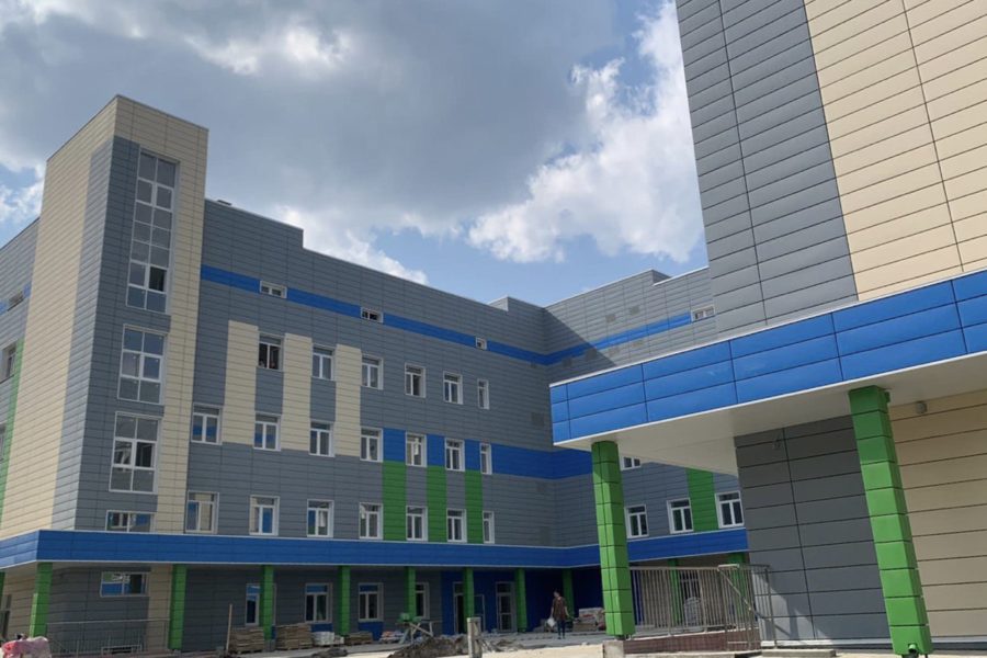 строительство крупнейшей поликлиники в Новосибирской области в Краснообске по нацпроекту