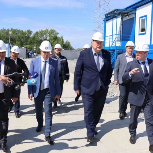 Замгубернатора Новосибирской области Сергей Семка посетил строящуюся подстанцию АО «РЭС» в Верх-Туле