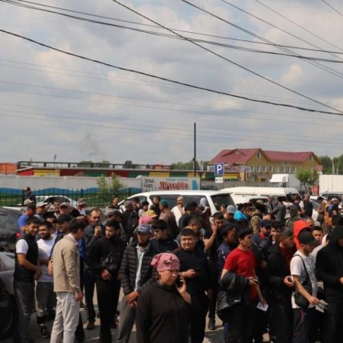 Тотальная проверка мигрантов прошла на Хилокском рынке в Новосибирске