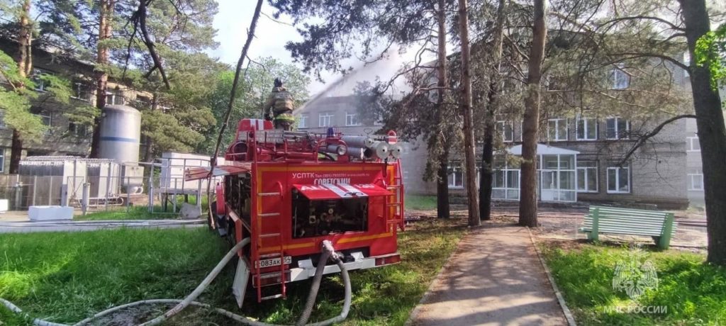 Сгоревшую больницу СО РАН восстановят через несколько месяцев