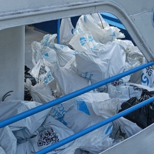 На острое Кораблик поставят мусорные контейнеры