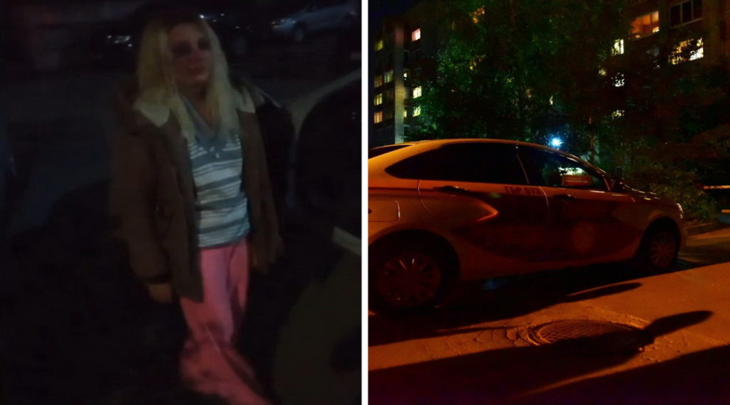 Нетрезвая Барби напала на мужчин в сквере Новосибирска