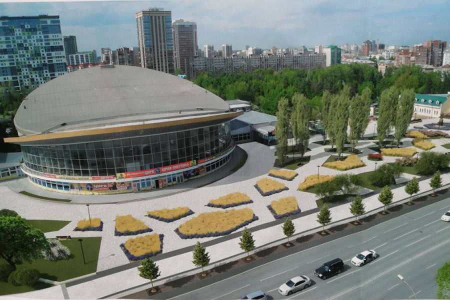 Парковка у новосибирского цирка станет пешеходной