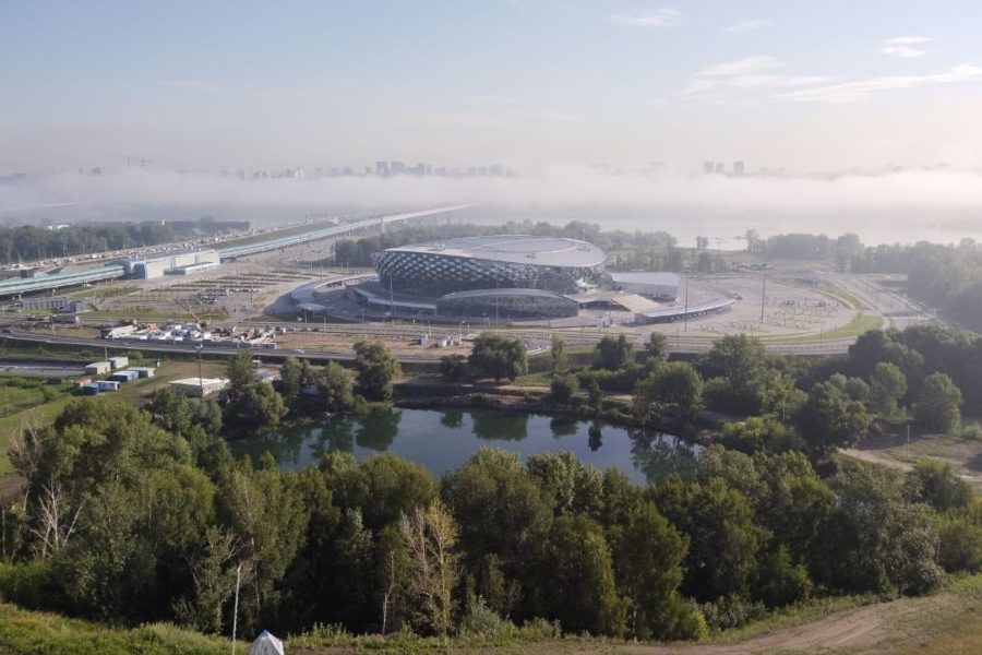 Густой туман окутал Новосибирск