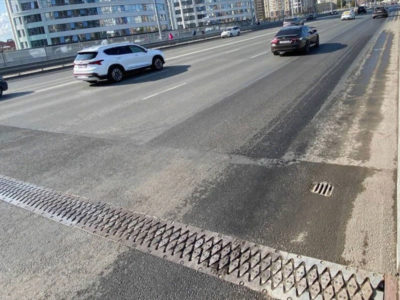 Подрядчик устранит дефекты ремонта путепровода на Октябрьской магистрали к 20 октября