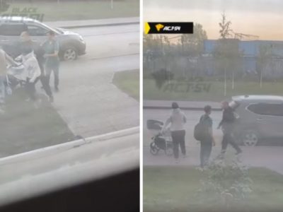 На буйного мужчину, который напал на маму с коляской в Новосибирске, завели дело