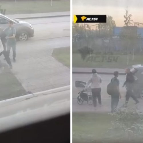 На буйного мужчину, который напал на маму с коляской в Новосибирске, завели дело