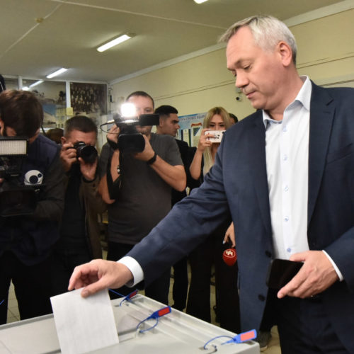 Предварительные итоги выборов: за Андрея Травникова проголосовало более 76%