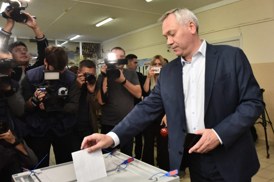 Предварительные итоги выборов: за Андрея Травникова проголосовало более 76%