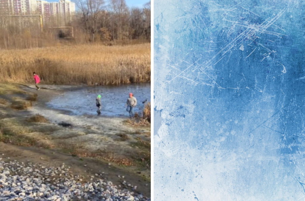 Гуляющие по тонкому льду озера дети напугали МЧС в Новосибирске