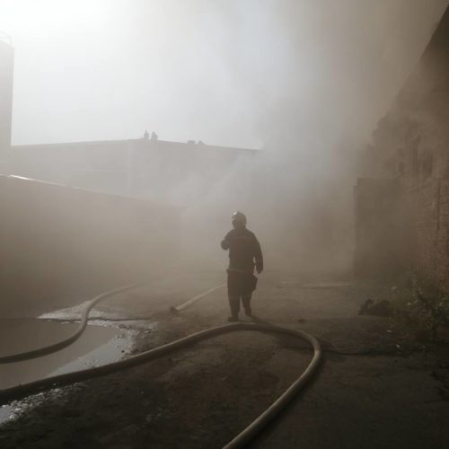пожар в Новосибирске