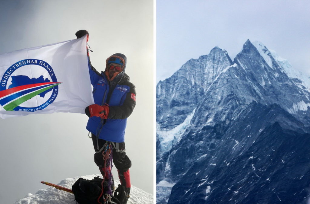 Над вершиной Гималаев развевался флаг Новосибирской области