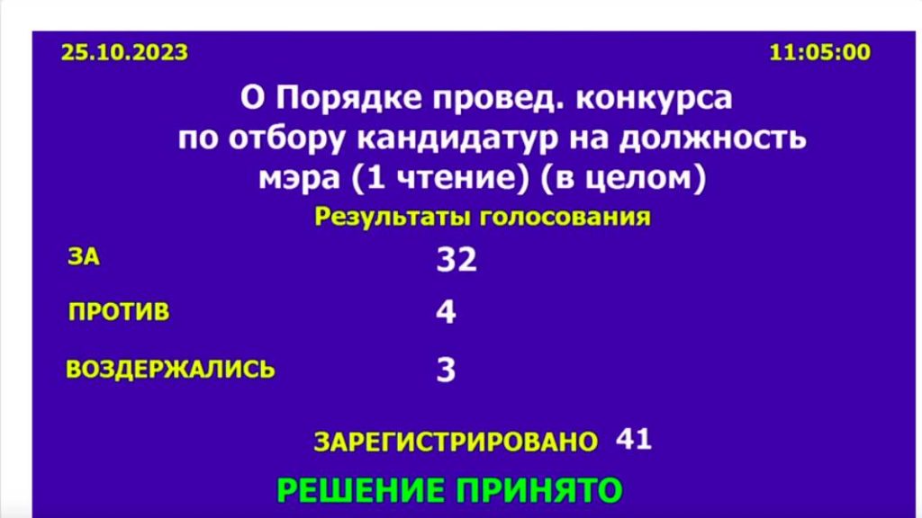 Депутаты горсовета обсудили порядок назначения мэра в Новосибирске
