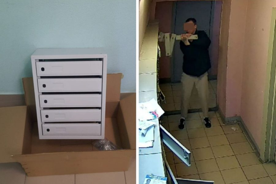 Вандал купил новые почтовые ящики жителям многоэтажки в Новосибирске
