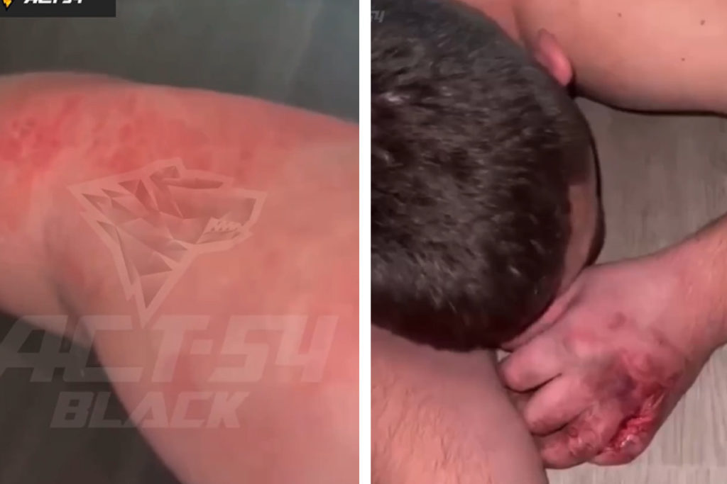 Толпа мужчин накинулась на посетителя бара в Ленинском районе Новосибирска