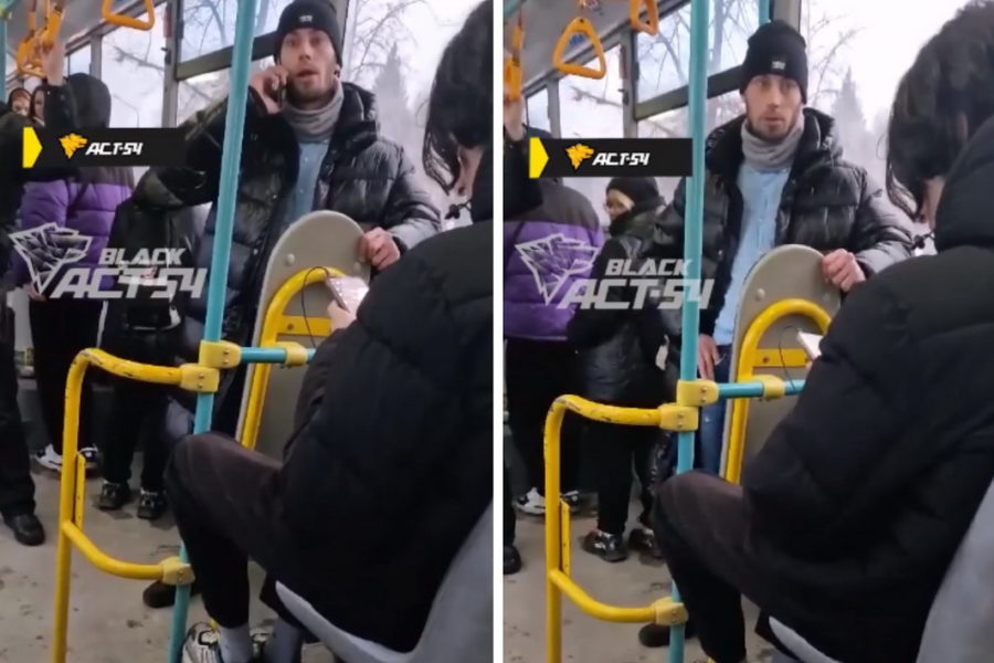 Пассажир устроил разборки с кондуктором из-за печки в новосибирском автобусе