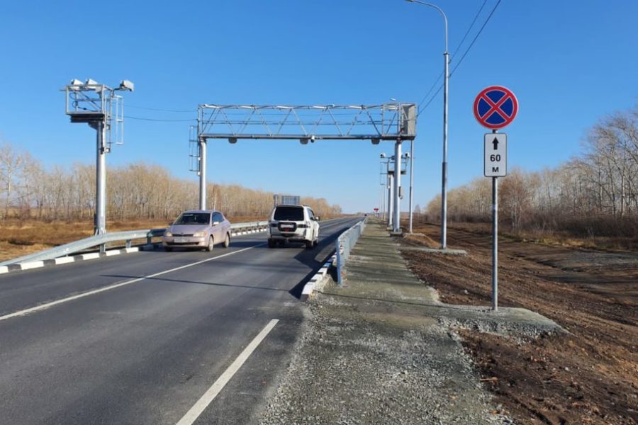 Современный пост весового контроля построили на дороге в Купино под Новосибирском