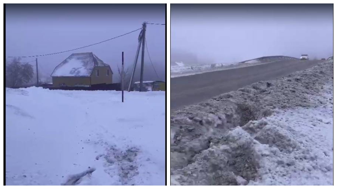 Не могут добраться до остановки транспорта жители села под Новосибирском 