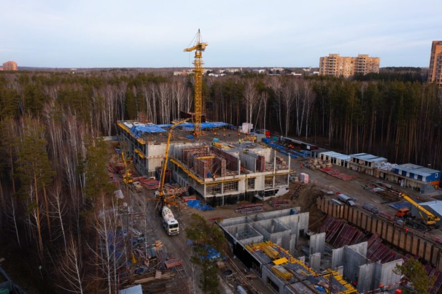 Достигнуто 70 готовности объектов первой очереди кампуса мирового уровня НГУ в Новосибирске