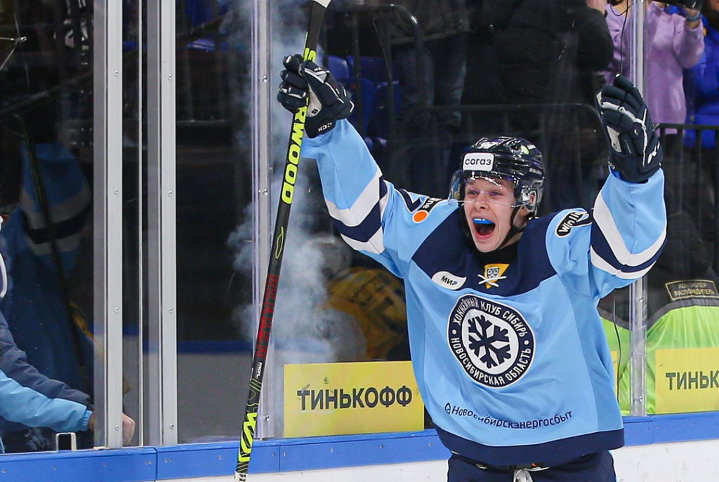 Игрок «Сибири» стал лучшим новичком недели в КХЛ