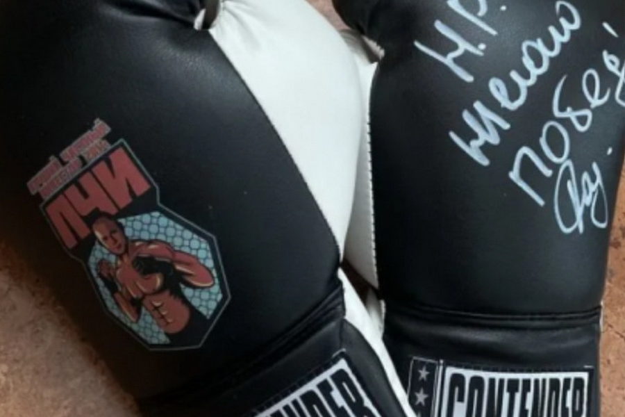 На продажу выставили боксерские перчатки с автографом Емельяненко в Новосибирске