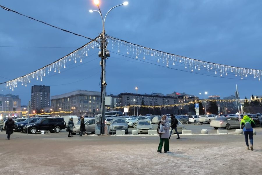 Мэр Новосибирска распорядился вовремя менять перегоревшие лампочки в гирляндах